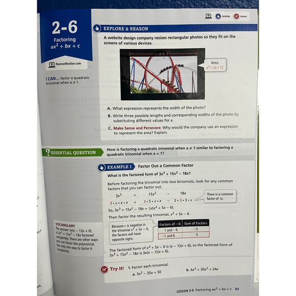 Envision Integrated Mathematics II by Pearson - Picture 7 of 8